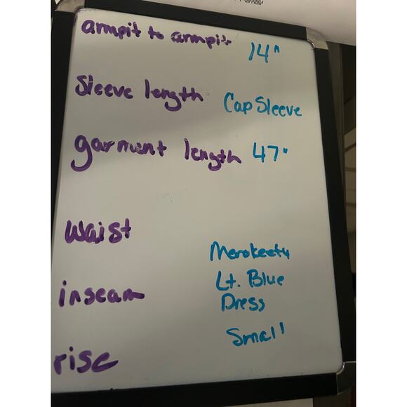 NWT Merokeety Light Blue Tiered Summer Dress Smocking Cap Sleeves Size Small - Picture 6 of 6